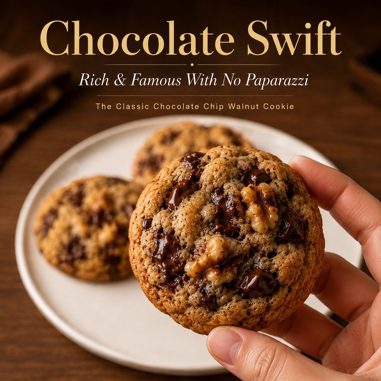 THE CLASSIC CHOCOLATE CHIP WALNUT COOKIE [RICH & FAMOUS WITH NO PAPARAZZI]
